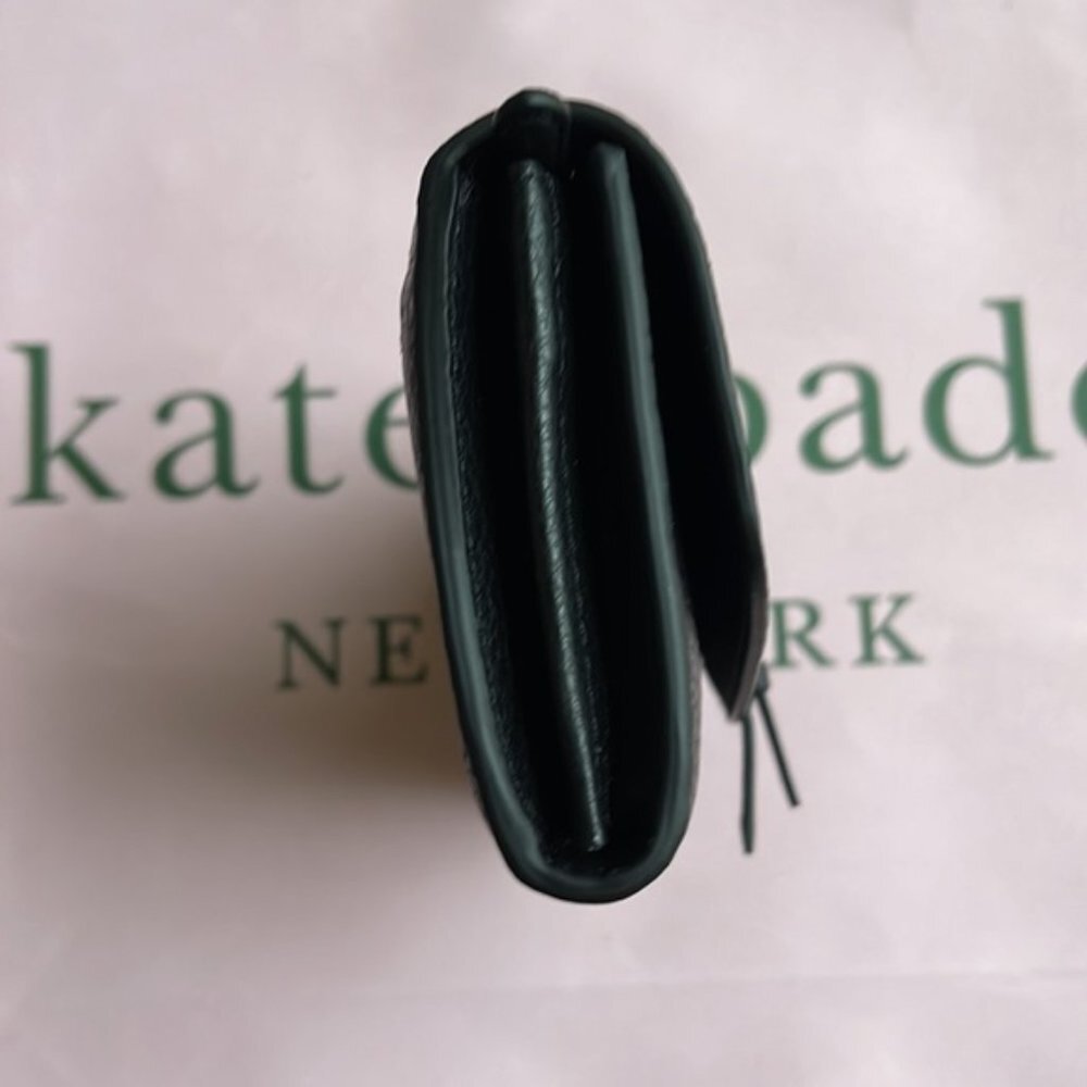 Kate Spade Marti Large Slim Flap Wallet Black - Picture 14 of 16